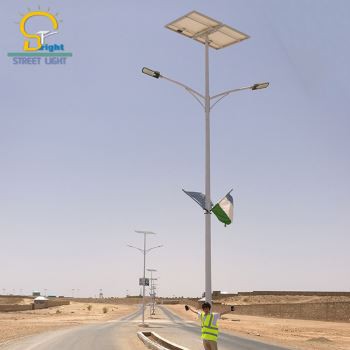 10M 120W Çift Kollu Güneş Sokak Lambaları